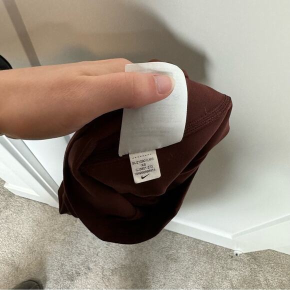 Nike Yoga Lux High Rise 7/8 Leggings Rust Brown Size XS - Picture 5 of 8